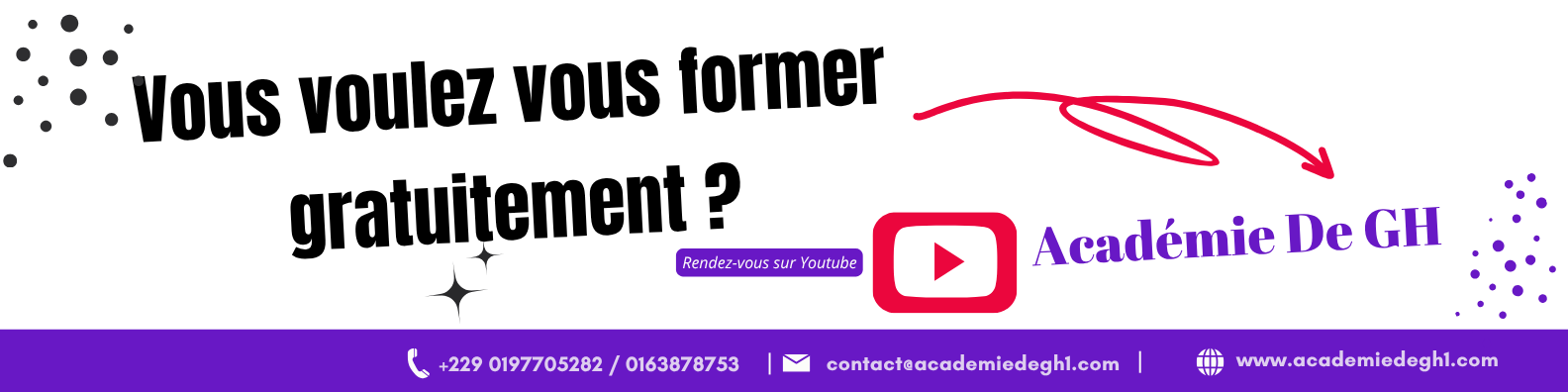 bannière youtube academie de gh