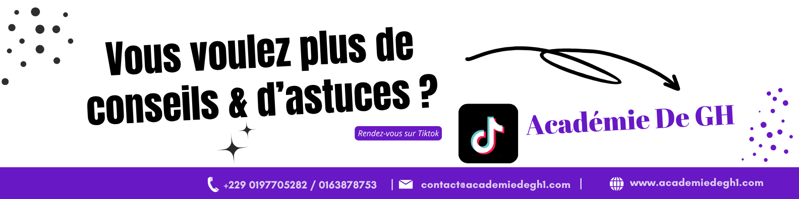 bannière tiktok academie de gh