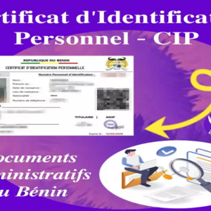 CIP, certification d'identification personnelle