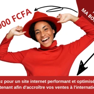 Offre promotionnelle de site internet pour vendre à l'international