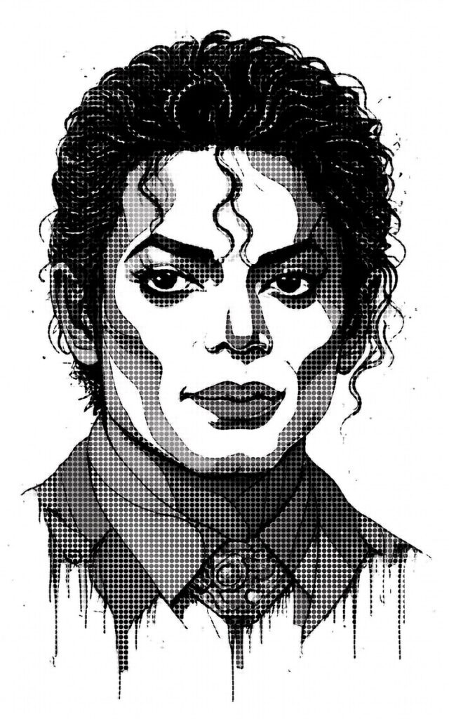 michael jackson, celebrity, musician, artwork, digital art, portrait, singer, music artist